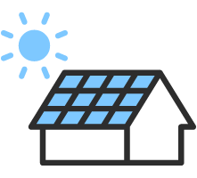 太陽光・蓄電池のアイコン